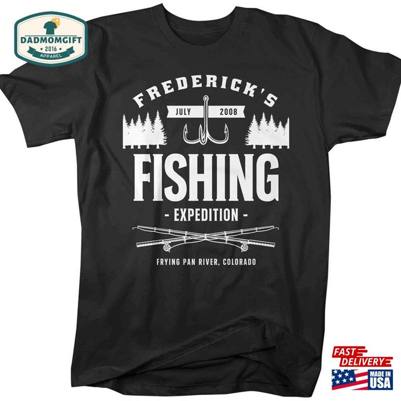 Men’s Fishing T-Shirt Fisherman Trip Expedition Tee Shirt Custom Shirts Personalized Fish Vacation Father Hoodie Classic