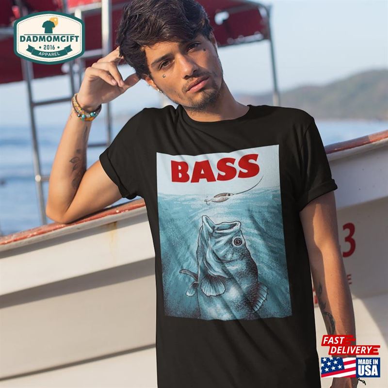 Men’s Funny Bass Fishing T-Shirt Shirts Fisherman Shirt Gift Idea Tee Sweatshirt Unisex