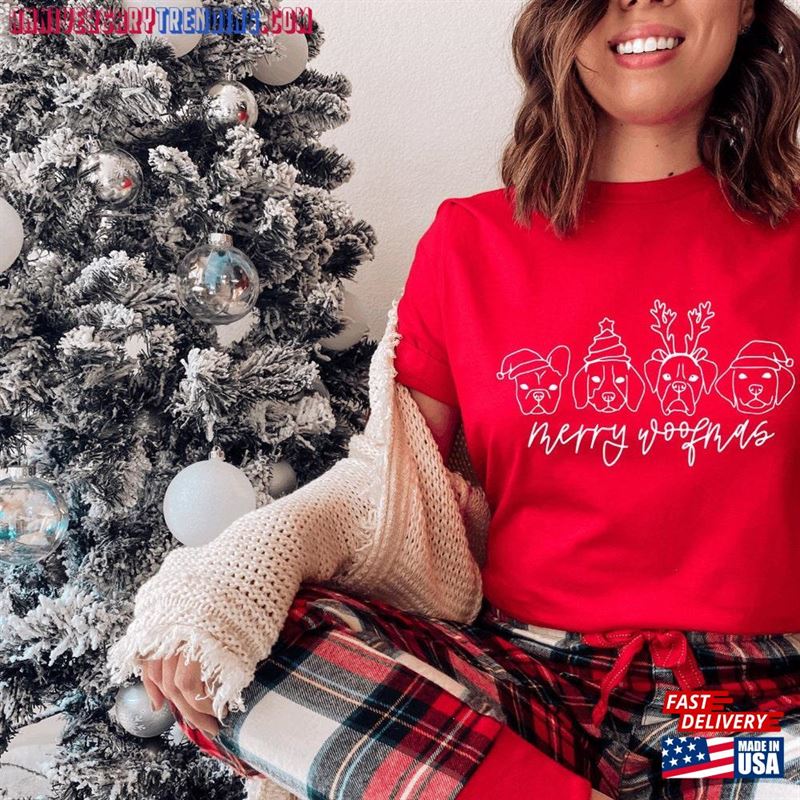 Merry Woofmas Shirt T-Shirt Sweatshirt – Bipubunny Store