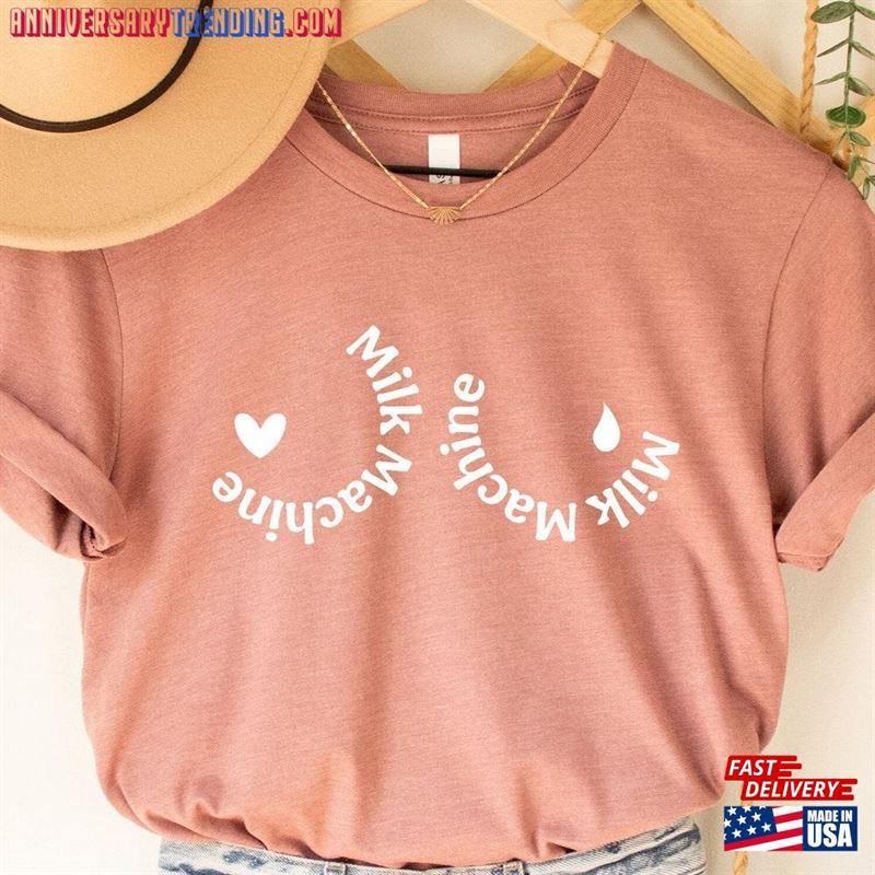 Milk Machine Shirt Breastfeeding Funny Mom Tee Unisex Classic – Bipubunny Store