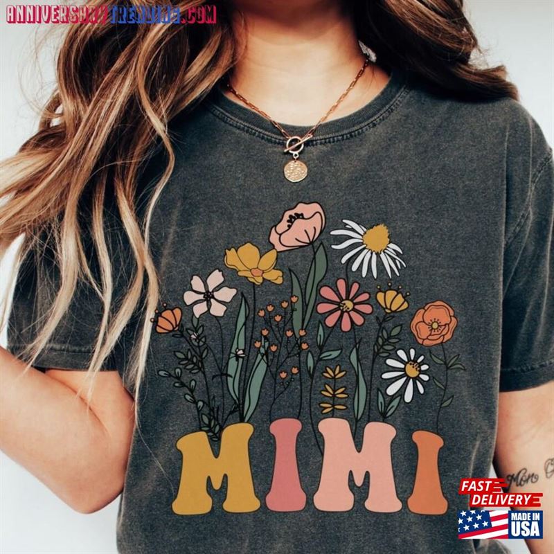 Mimi Shirt Comfort Colors New Grandma Gift For Grandmother Hoodie Classic – Bipubunny Store