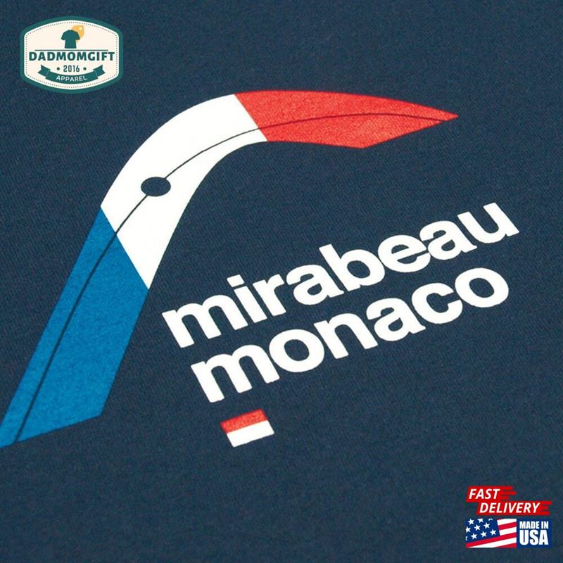 Mirabeau Navy Longsleeve Top Gift For Him Motorsport Hoodie T-Shirt