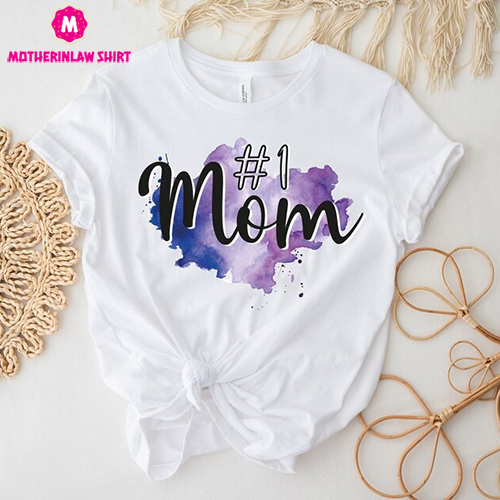 Mom 1 Shirt, Mom Heart Shirt, Mom Number One Shirt, Best Mom Shirt, Number 1 Mom Gift Shirt, Mother’s Day Shirt, Loved Mama Shirt