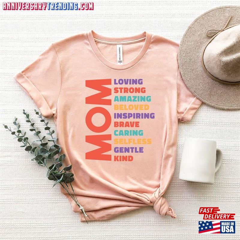 Mom Adjectives T-Shirt Carasteristics Mothers Day Shirt Classic -Bipubunny Store