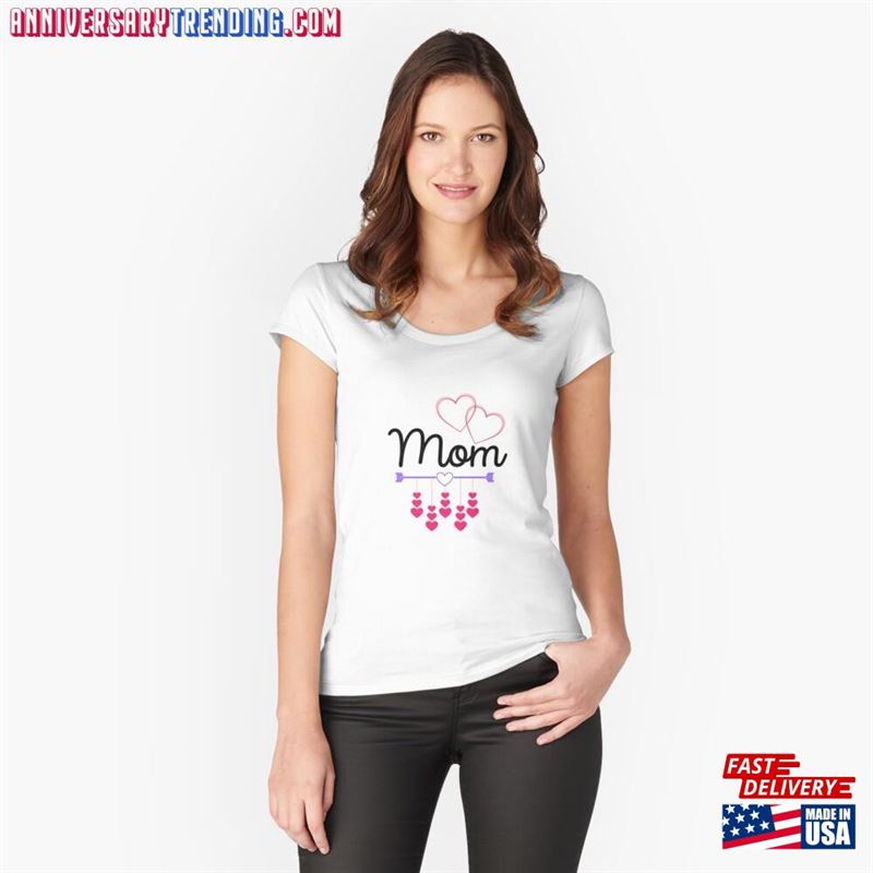 Mom Fitted Scoop T-Shirt Unisex Hoodie – Bipubunny Store