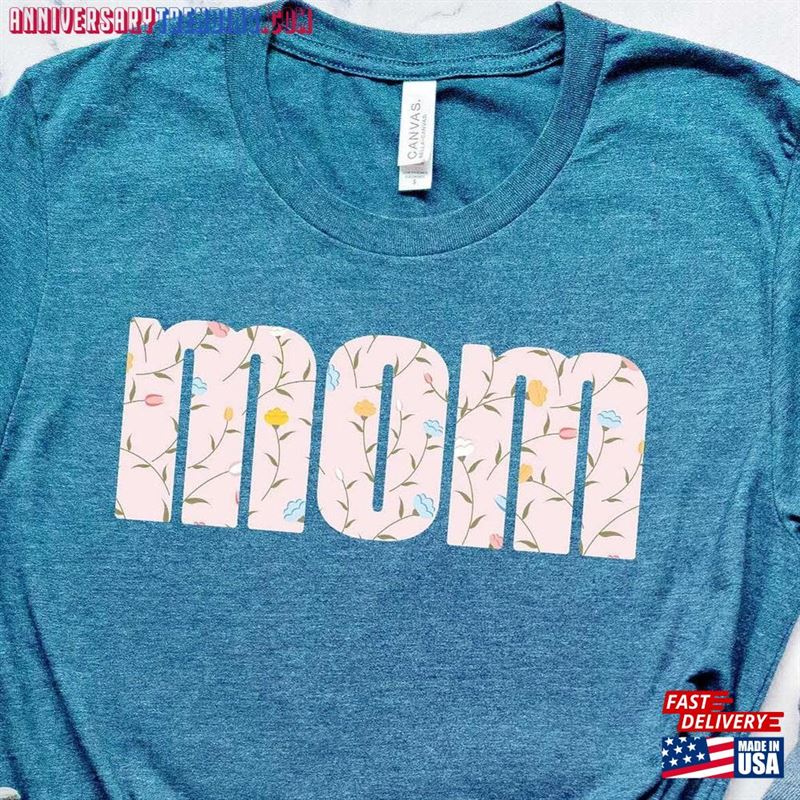 Mom Flowers Shirts Floral Mama Shirt Flower Unisex Hoodie – Bipubunny Store