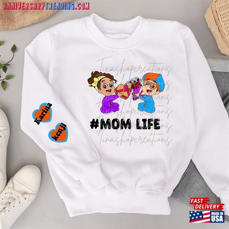 Mom Life Blippi And Meekah Hoodie T-Shirt – Bipubunny Store