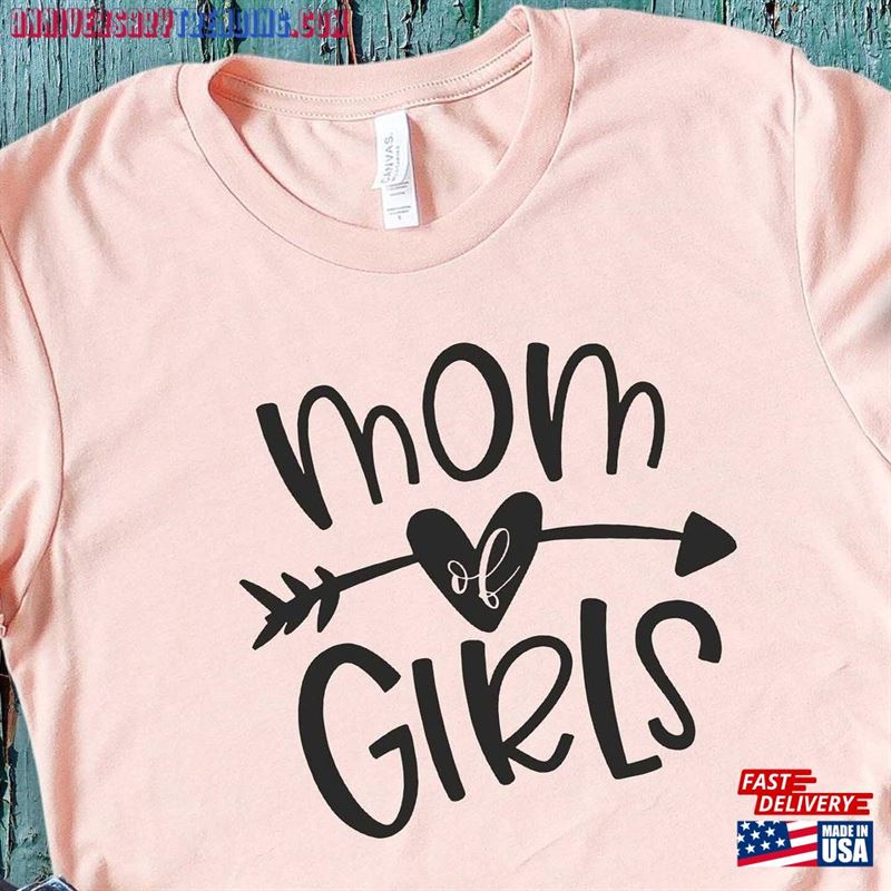 Mom Of Girls Shirt Girl Unisex Hoodie – Bipubunny Store