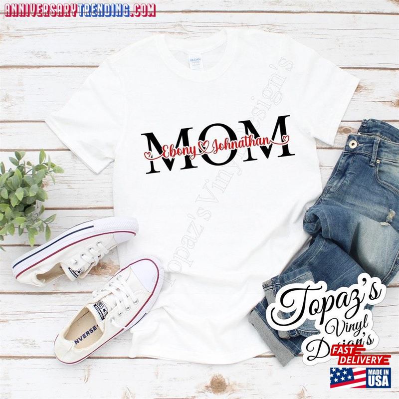 Mom T-Shirt Personalized Shirt Mother Sweatshirt Hoodie – Bipubunny Store