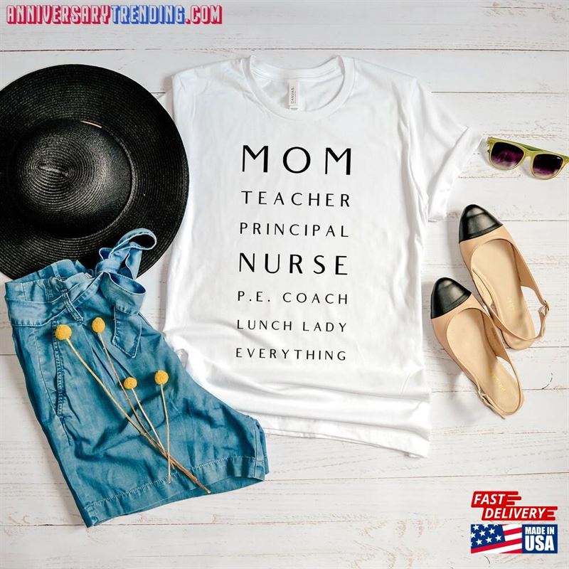 Mom Teacher Principal Nurse Pe Coach Lunch Lady Everything T-Shirt Sweatshirt – Bipubunny Store