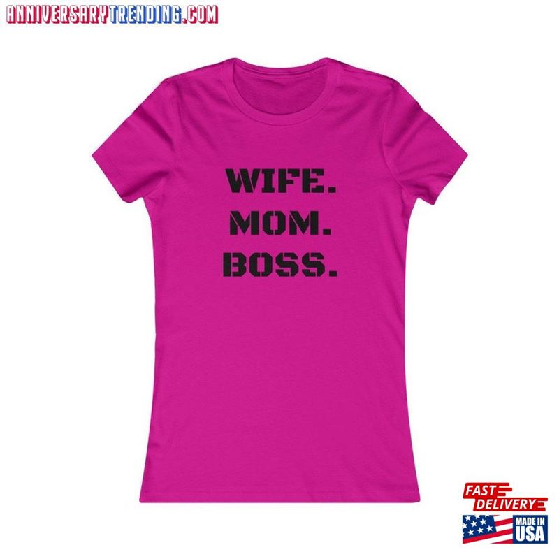 Mom Wife Boss Perfect Gift For Stepmom T-Shirt Unisex – Bipubunny Store