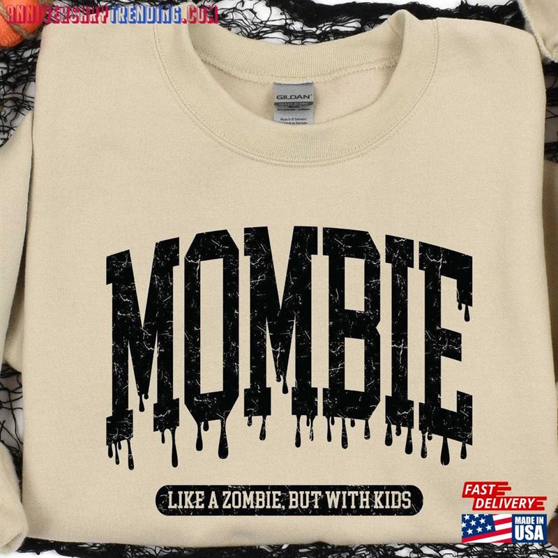 Mombie Like A Zombie But With Kids Halloween Sweatshirt Gift For Mom T-Shirt – Bipubunny Store