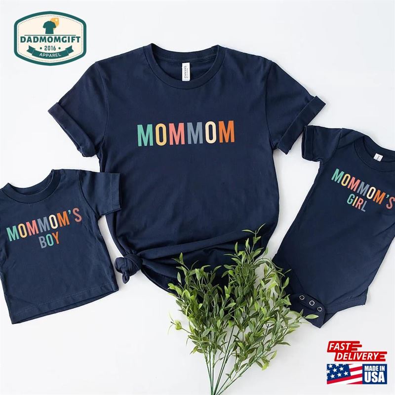 Mommom And Me Outfits Family Matching Shirt Classic Sweatshirt