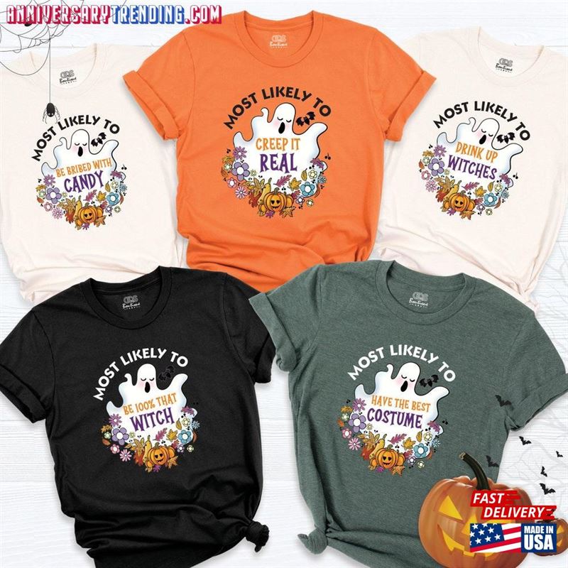 Most Likely To Halloween Shirt Matching Custom Family Shirts Hoodie Classic -Bipubunny Store