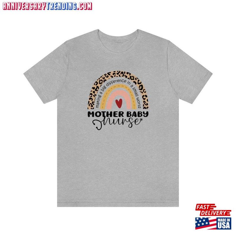 Mother Baby Nurse Shirt Making Big Difference In A Small World T-Shirt Unisex Sweatshirt – Bipubunny Store