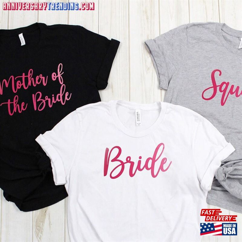 Mother Of The Bride Shirt Bachelorette Party Weddign Unisex Sweatshirt – Bipubunny Store