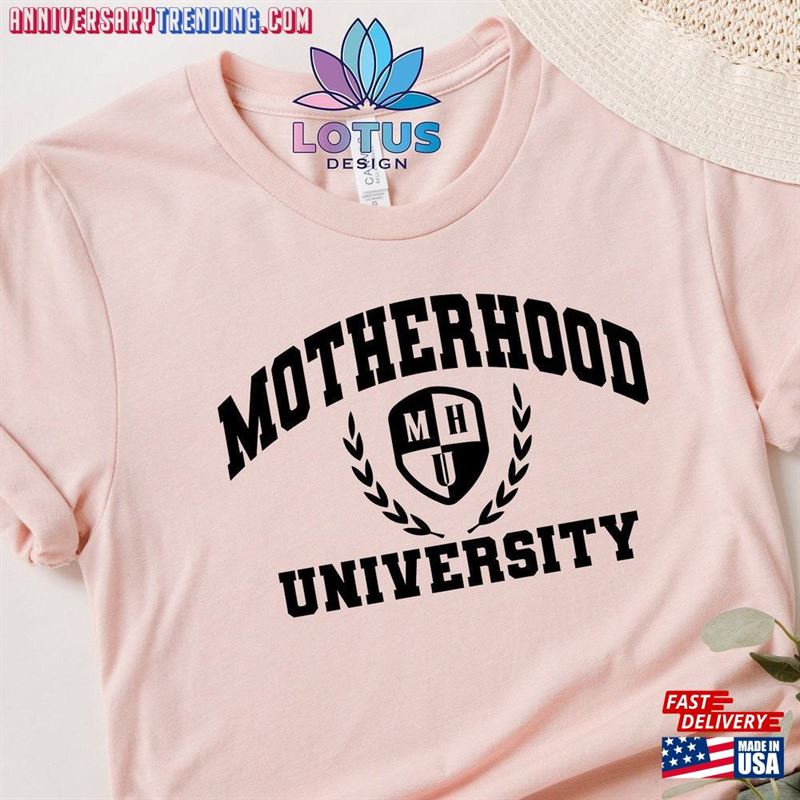 Motherhood University T-Shirt Best Mom Life Hoodie Unisex – Bipubunny Store