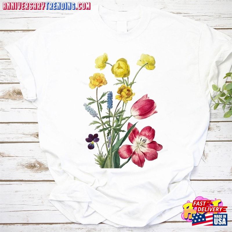 Mother’s Day Flower T-Shirt Botanical Shirt Unisex Hoodie -Bipubunny Store