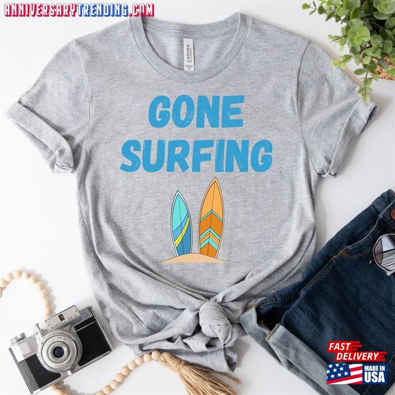 Mothers Day Gift For Mom Gone Surfing T-Shirt Hoodie Classic – Bipubunny Store