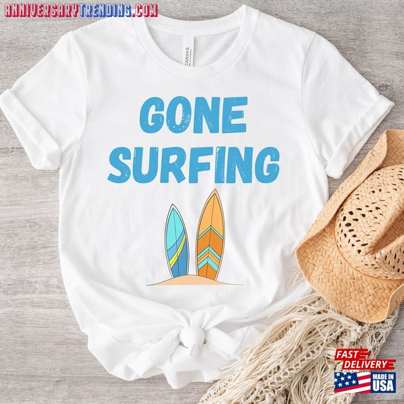 Mothers Day Gift For Mom Gone Surfing T-Shirt Hoodie Classic – Bipubunny Store