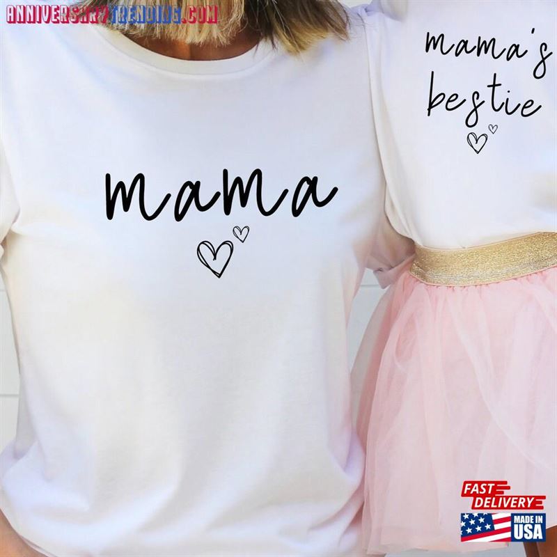 Mother’s Day Gift Mama And Bestie Girl Mom Matching Set Unisex Classic – Bipubunny Store