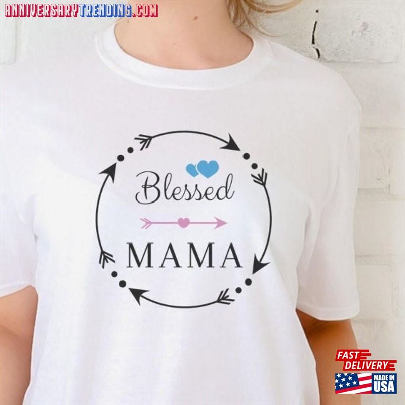 Mothers Day Tee Blessed Mama Tshirt Gift For Mother T-Shirt Hoodie -Bipubunny Store