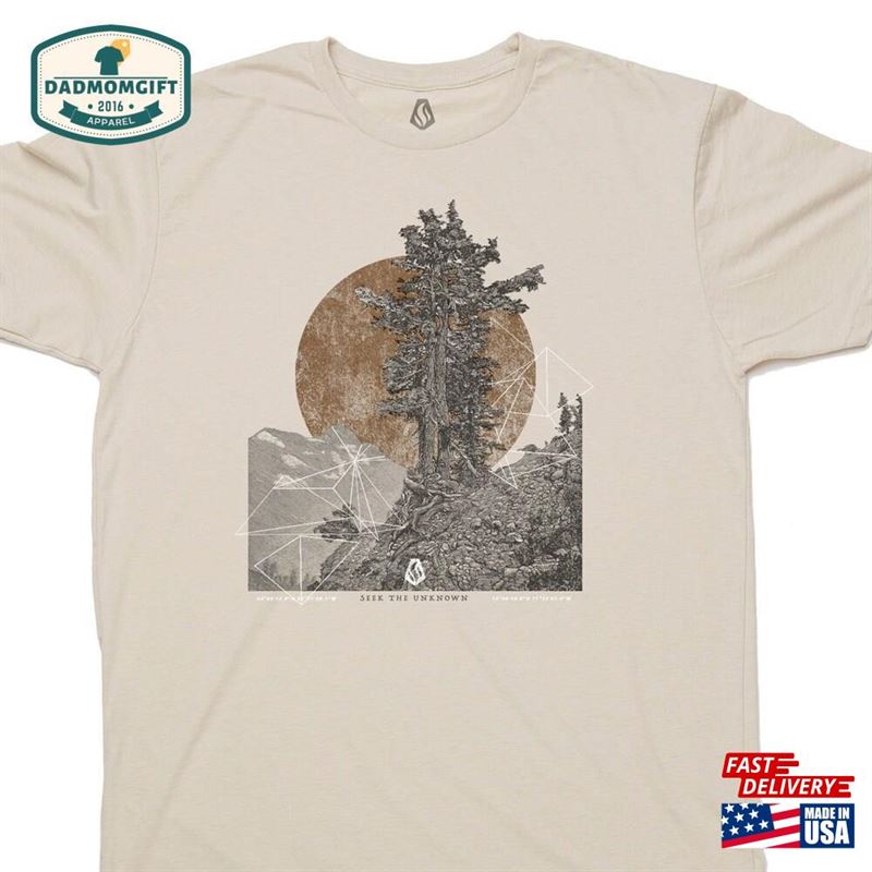 Mountain Tshirt Men Timberline Graphic Tees By Black Lantern Studio Classic T-Shirt