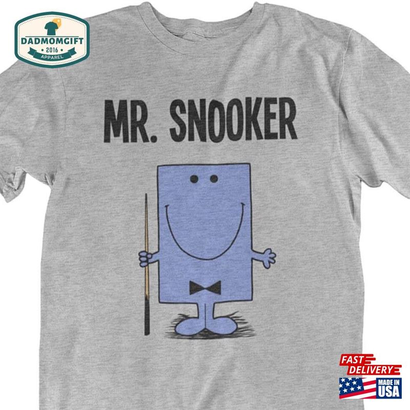 Mr Snooker Mens Organic Cotton T-Shirt Sustainable Gift For Him Unisex