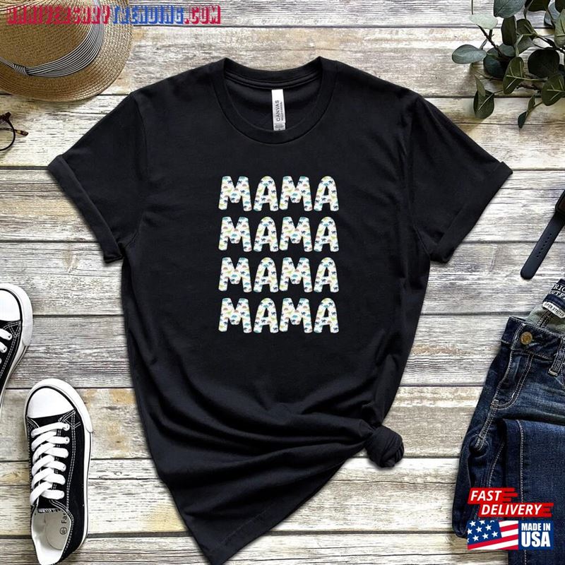 Multiple Mama Shirt Saurus Mamasaurus T-Shirts Classic T-Shirt – Bipubunny Store