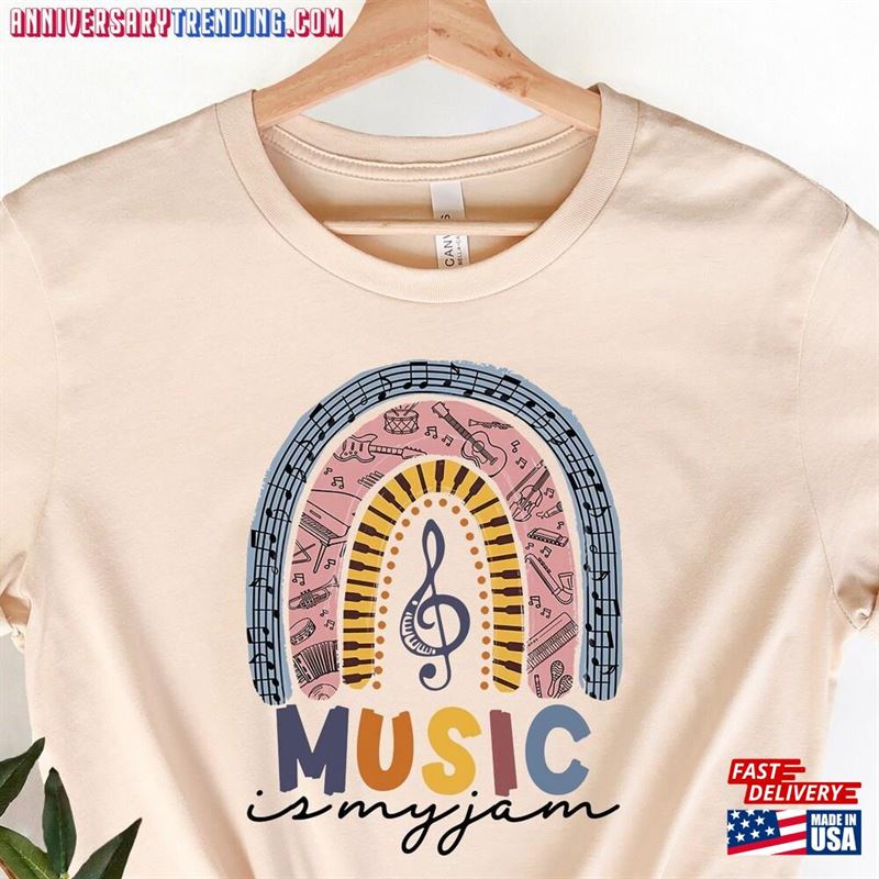 Music Is My Jam Shirt Rainbow Clif Country T-Shirt Hoodie – Bipubunny Store