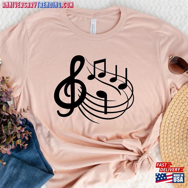 Music Note Shirt Piano Unisex Classic – Bipubunny Store