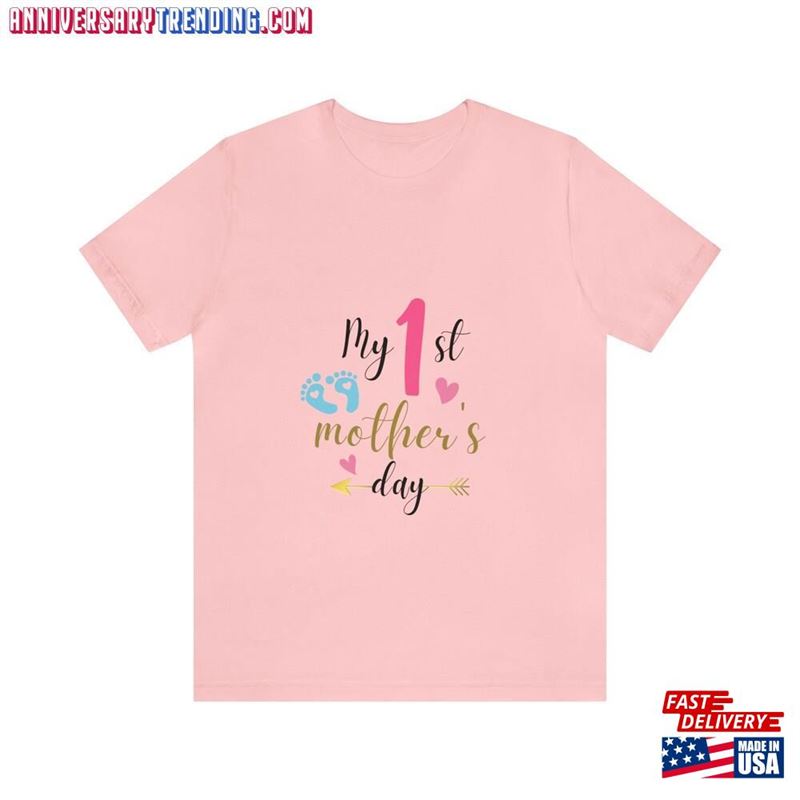 My 1St Mothers Day Unisex Jersey Short Sleeve Tee Hoodie T-Shirt – Bipubunny Store