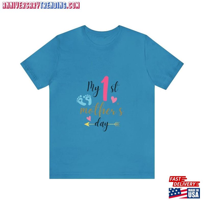 My 1St Mothers Day Unisex Jersey Short Sleeve Tee Hoodie T-Shirt – Bipubunny Store