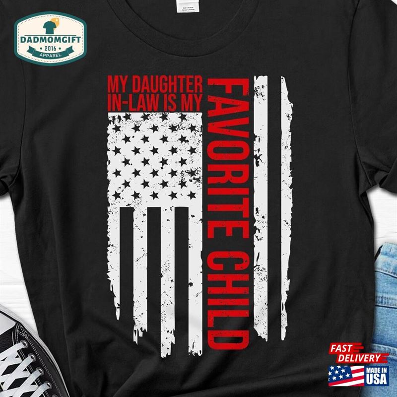 My Daughter In Law Is Favorite Child Flag Shirt Father Men Sweatshirt Classic