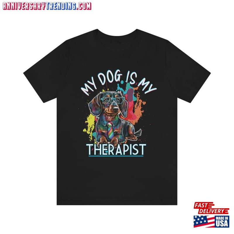 My Dog Is Therapist Dachshund Sweatshirt Unisex – Bipubunny Store