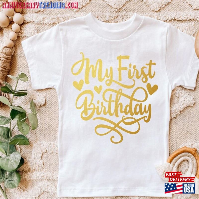 My First Birthday Shirt One Baby Hoodie Unisex – Bipubunny Store