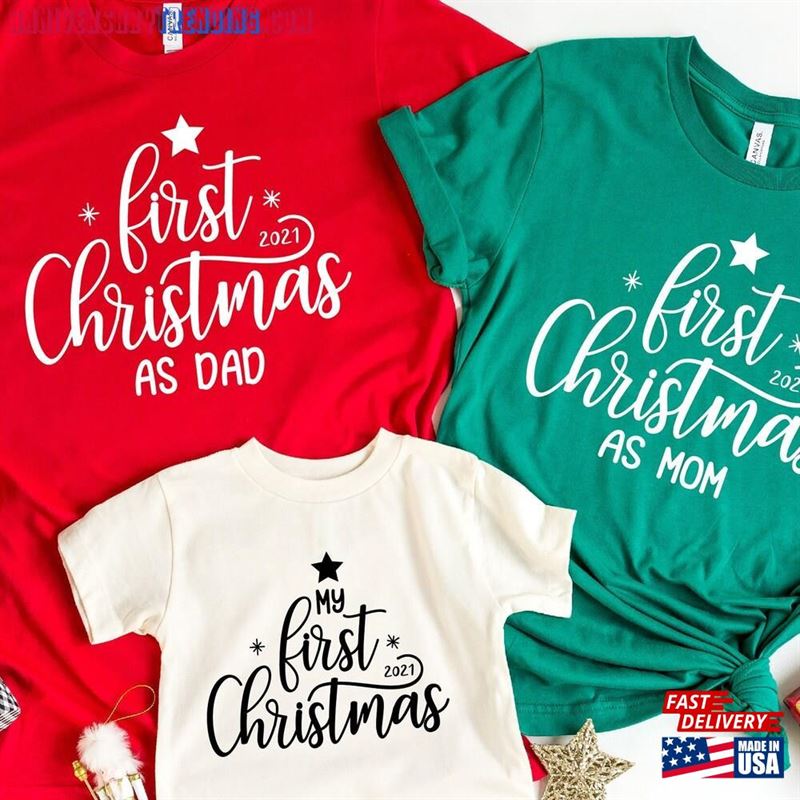 My First Christmas Shirt Sweatshirt Hoodie – Bipubunny Store