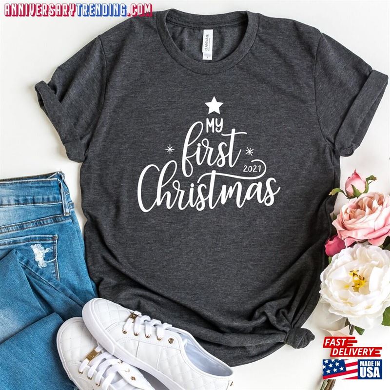 My First Christmas Shirt Sweatshirt Hoodie – Bipubunny Store