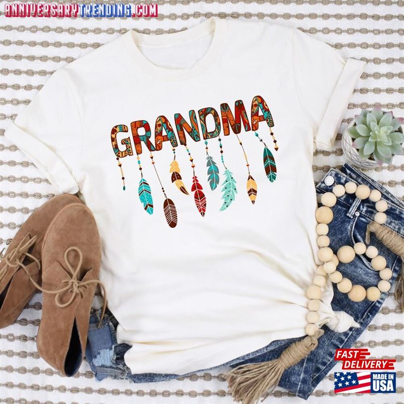 Native Grandma Shirt Indigenous American Unisex T-Shirt -Bipubunny Store