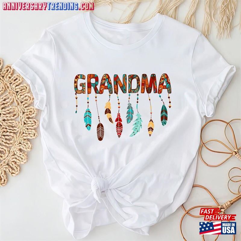 Native Grandma Shirt Indigenous American Unisex T-Shirt -Bipubunny Store