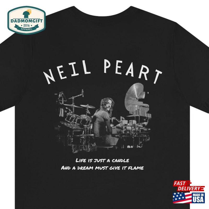 Neil Peart Tee Shirt Rush Band Gift For Drummer T Unisex Classic