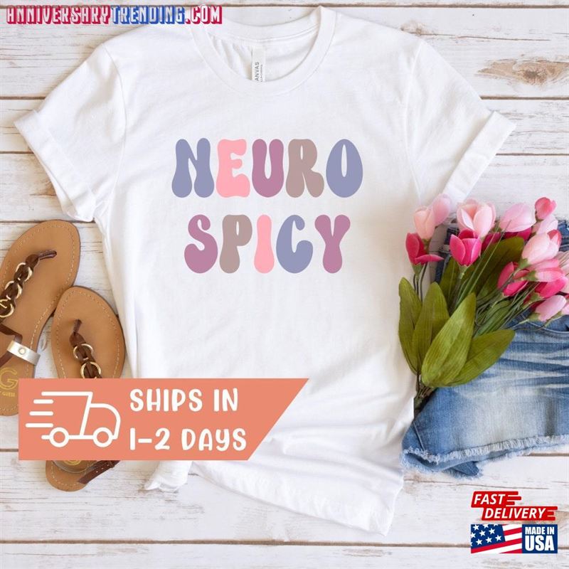 Neurodiversity Shirt Neurospicy Anxiety Awareness Hoodie Classic -Bipubunny Store