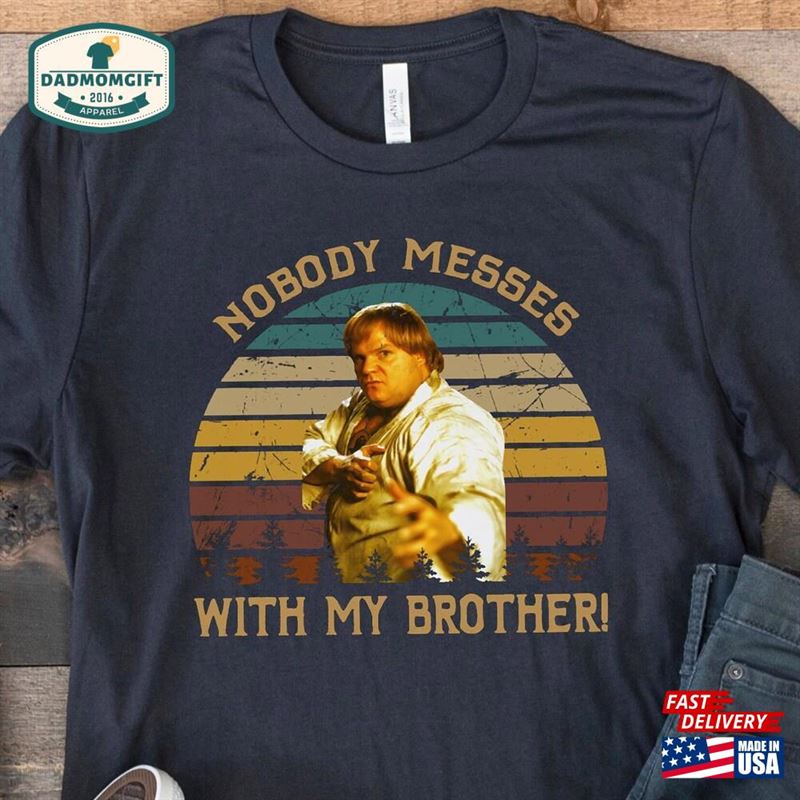 Nobody Messes With By Brother Vintage T-Shirt Beverly Hills Ninja Shirt Fathers Day Gifts Unisex Sweatshirt