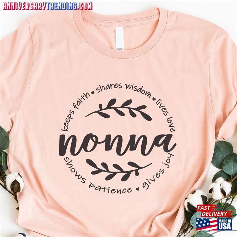 Nonna Shirt Grandma For Classic T-Shirt – Bipubunny Store