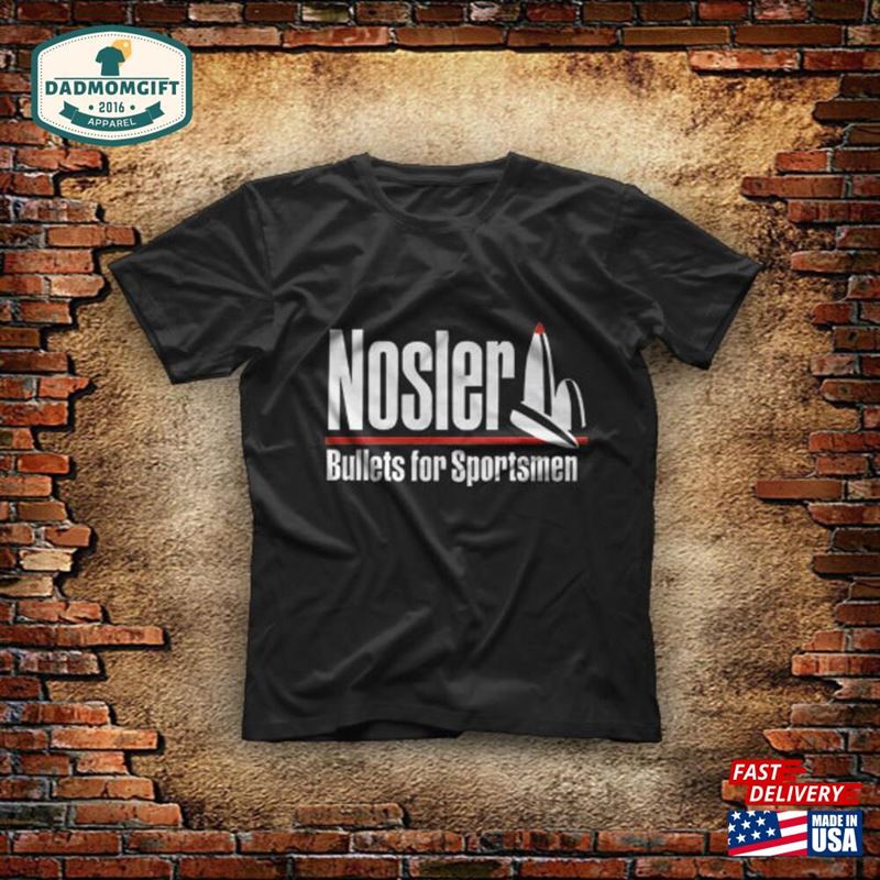 Nosler Ammunition Gun Firearm Police Military Army Us T-Shirt Size S 2Xl Summer Tees Present Father Day For Men Gift Top Clothing Hoodie