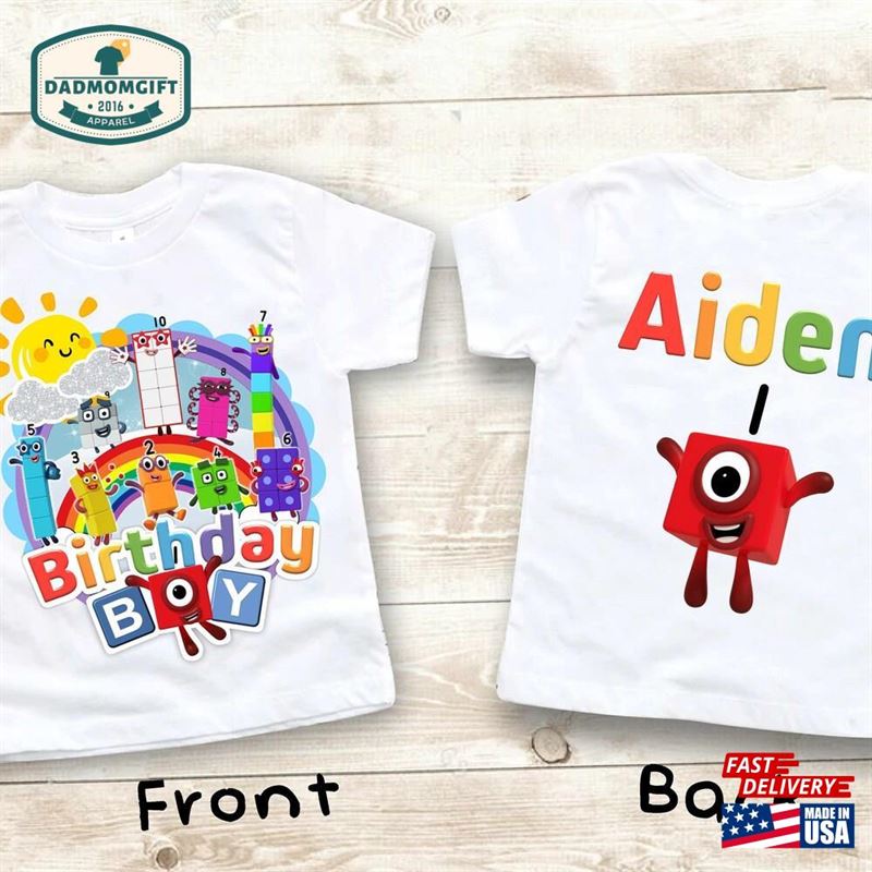 Number Inspired Birthday Shirt Theme Party Personalized Boy Hoodie Classic