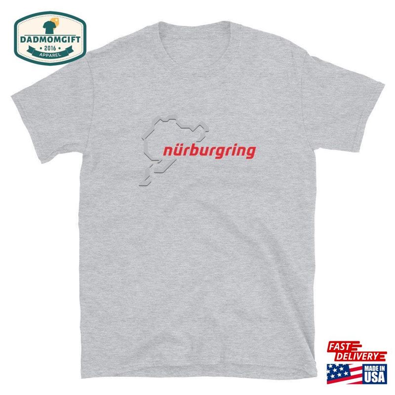 Nurburgring Map Graphic Tee Shirt Day Track Gift Matching Idea Automotive Enthusiast For Man Women T-Shirt Hoodie