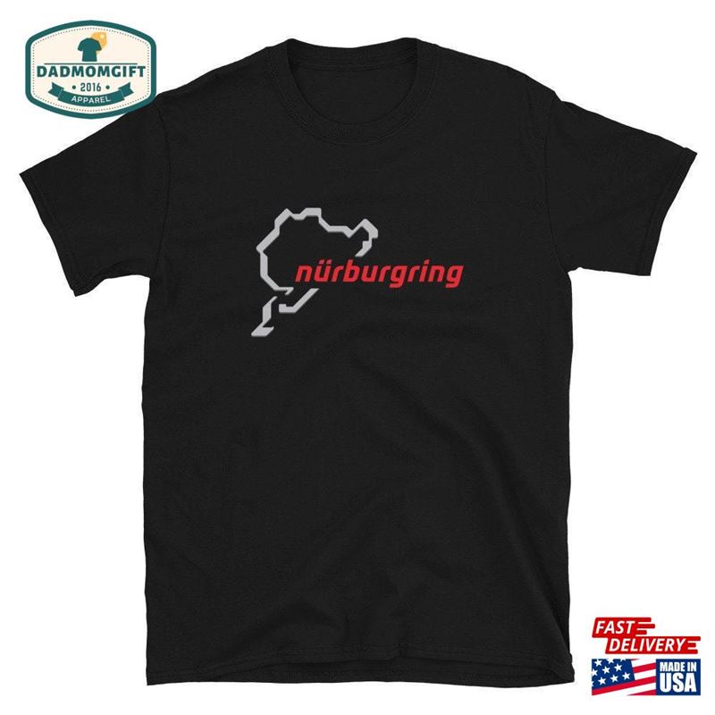 Nurburgring Map Graphic Tee Shirt Day Track Gift Matching Idea Automotive Enthusiast For Man Women T-Shirt Hoodie