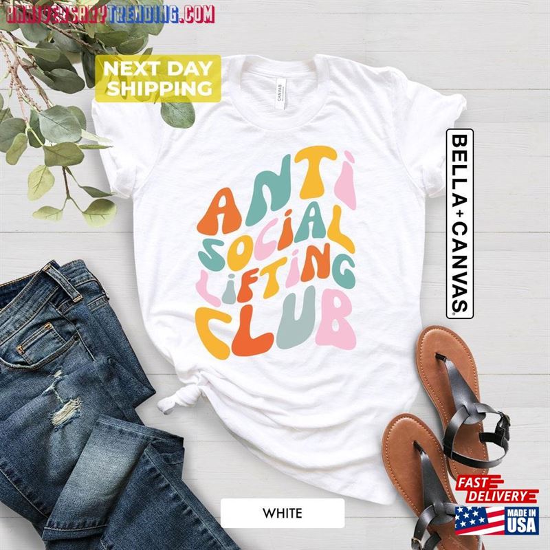 Original Anti Social Lifting Club Pump Cover Shirt Fitness Motivation Oversized T-Shirt Hoodie Unisex -Bipubunny Store