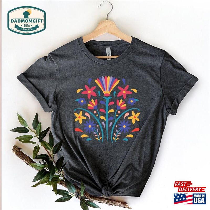 Otomi Flower T Shirt Colorful Trendy Sweatshirt Unisex